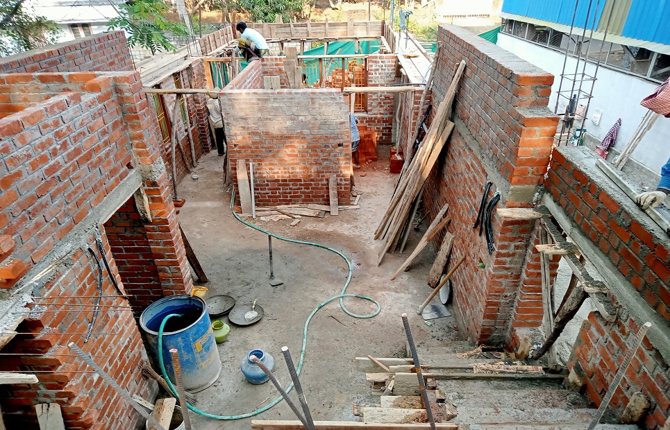 A Residential house constructions on progress at Thickanam code