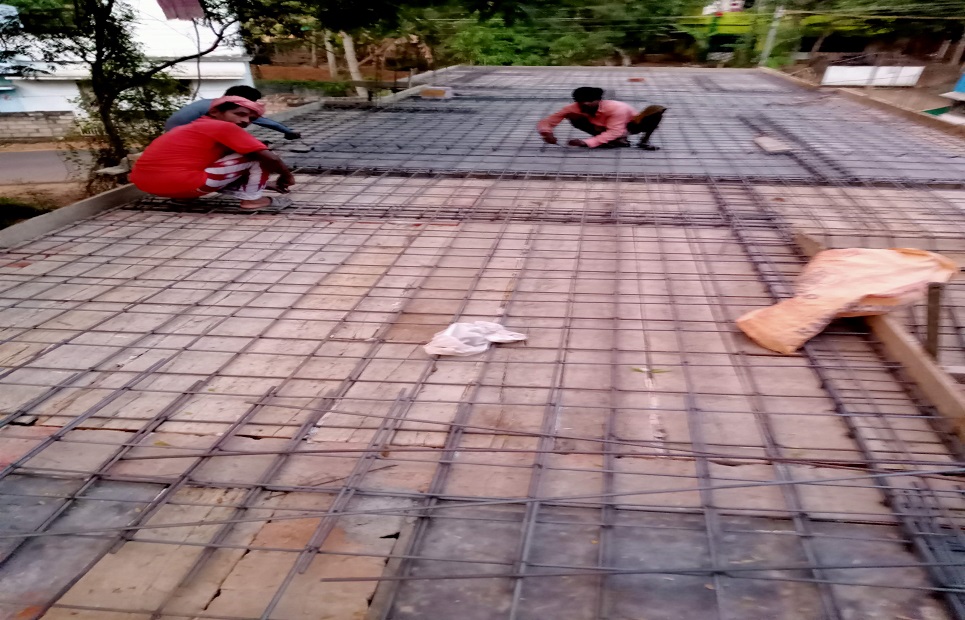 Thingal Nagar project slab work on progress 